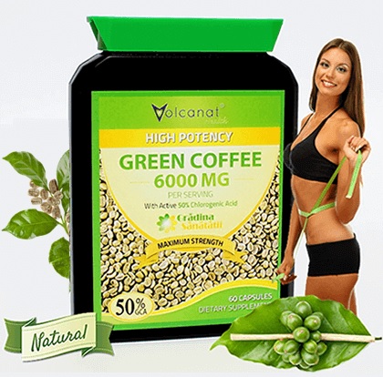 Green Coffee 6000 Mg – cafea verde – pentru o slabire sanatoasa - 60 cps
